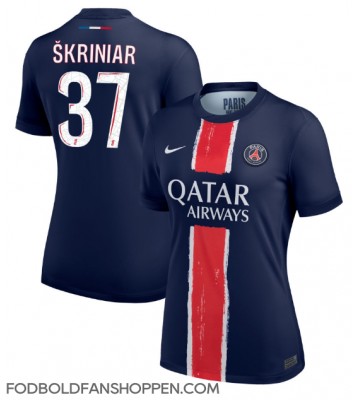 Paris Saint-Germain Milan Skriniar #37 Hjemmebanetrøje Dame 2024-25 Kortærmet